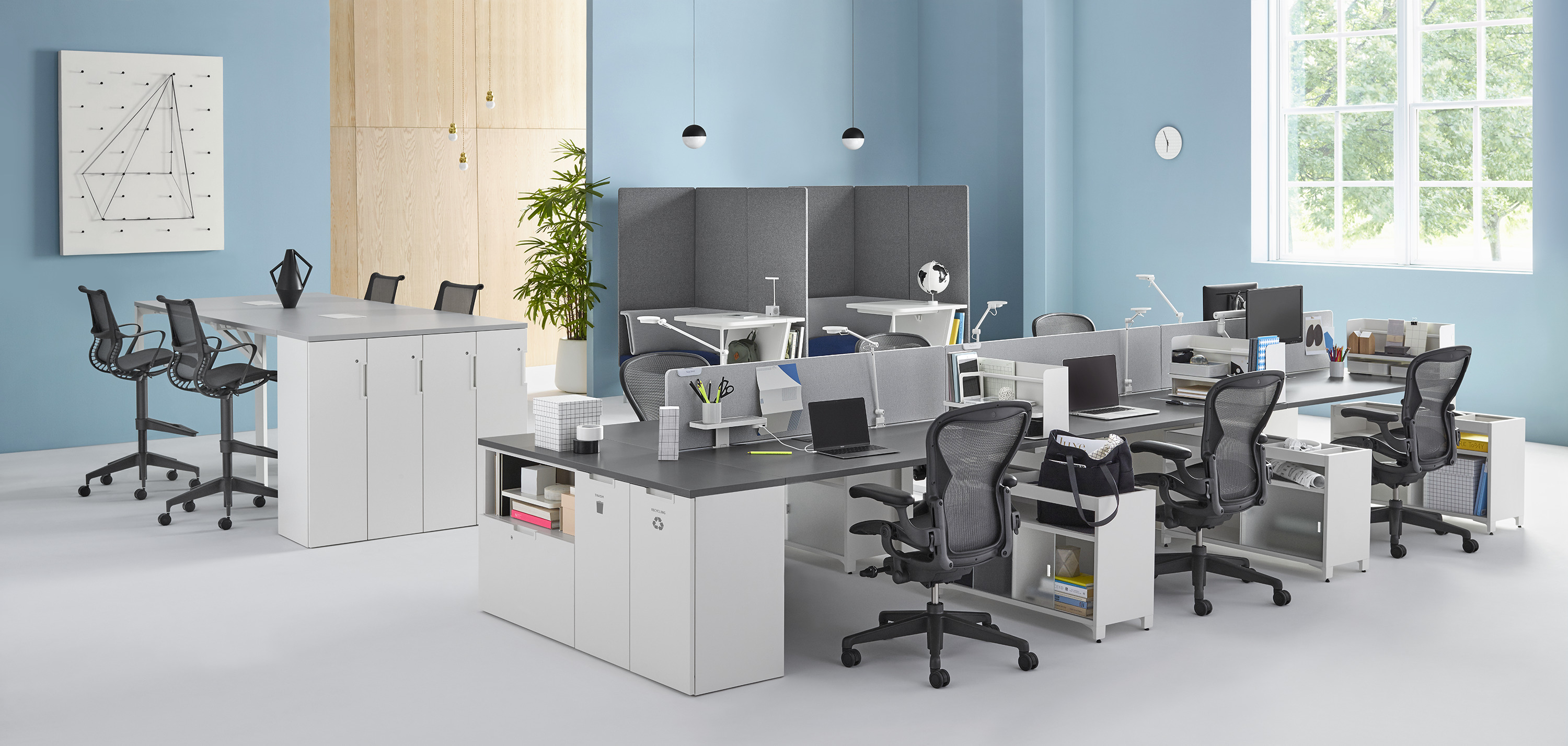 办公屏风|屏风工作站|办公家具|设计师家具|Layout Studio 开放式办公区